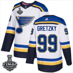 Blues #99 Wayne Gretzky Weiß 2019 Stanley Cup Final Stitched